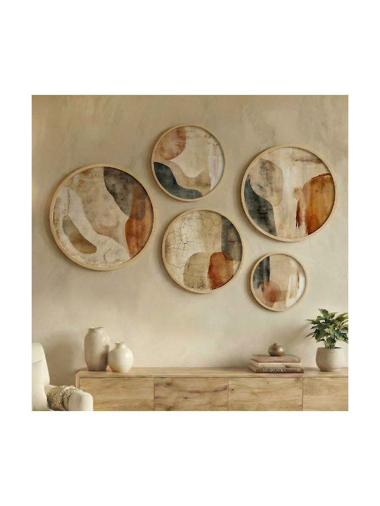 Megapap Set Plăcuțe Decorative din Lemn Nima 5 ...