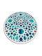 Tulup Covor Rotund Albastru Φ80cm