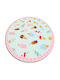 Tulup Tulup Wohnzimmer Teppich Rund Bunte 70cm