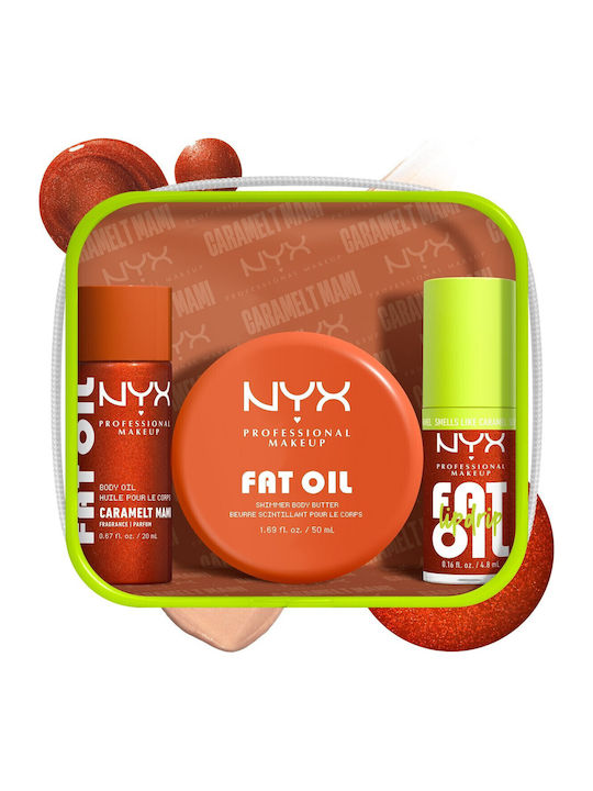 NYX Professional Makeup Fat Oil Lip & Body Travel Set για Ενυδάτωση & Λάμψη Caramelt Mami NYX Professional Makeup Fat Oil Lip & Body Travel Set για Ενυδάτωση & Λάμψη Caramelt Mami