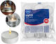 Aura Glass Aromatic Tealights In White Colour 20 Pieces