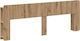 vidaXL Wooden Brown Bed Headboard 193.5x80cm