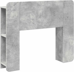vidaXL Tăblie De Pat Din Lemn Gri 95x80cm