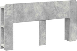 vidaXL Tăblie De Pat Din Lemn Gri 154x80cm