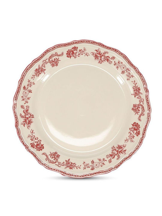 Salt & Pepper Deep Serving Plate Made of White Porcelain with a Diameter of 27cm