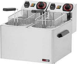 Alfa Frost Ηλεκτρική Φριτέζα Διπλή 3kW Χωρητικότητας 2x5lt