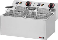 Alfa Frost Ηλεκτρική Φριτέζα Διπλή 6.8kW Χωρητικότητας 2x8lt Fe 77 Alfa Frost Ηλεκτρική Φριτέζα Διπλή 6.8kW Χωρητικότητας 2x8lt Fe 77