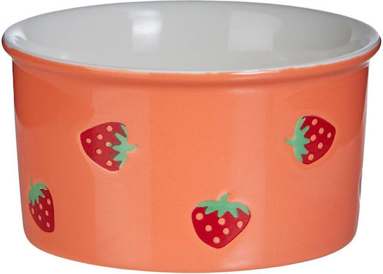Butlers Serving Bowl Ice Cream Round Porcelain Orange with Diameter 8cm