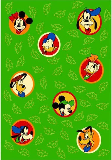 Biokarpet Disney 326 Зелен 120x170 Детски Килими