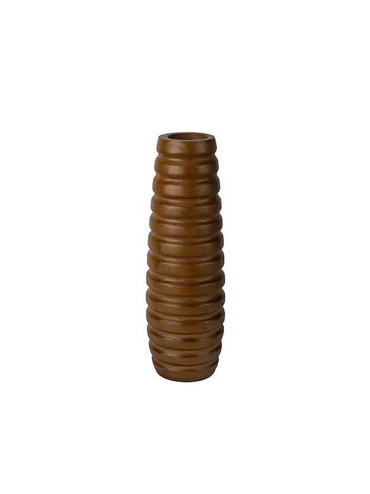 Dekorative Boden-Vase Hölzernes Braune 16x16xH51cm