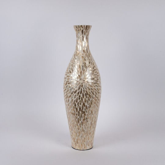 Decorative White Vase 19xH63cm