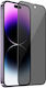 Datenschutz Vollflächiger Vollleim Displayschutzfolie für Apple iPhone 15 Pro Schwarz