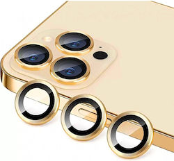 Full Glue Sticlă de Protecție Cameră Spate Ramă Metalică Apple iPhone 15 Pro Pro Max Aurie Full Glue Sticlă de Protecție Cameră Spate Ramă Metalică Apple iPhone 15 Pro Pro Max Aurie