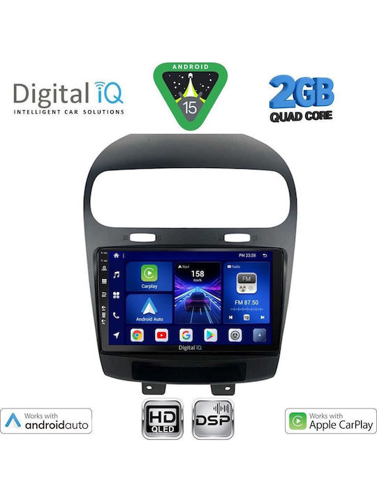 Digital IQ Car Audio System for Fiat Freemont 2008-2020 (Bluetooth/USB/WiFi/GPS/Apple CarPlay/Android Auto) with 9" Touch Screen