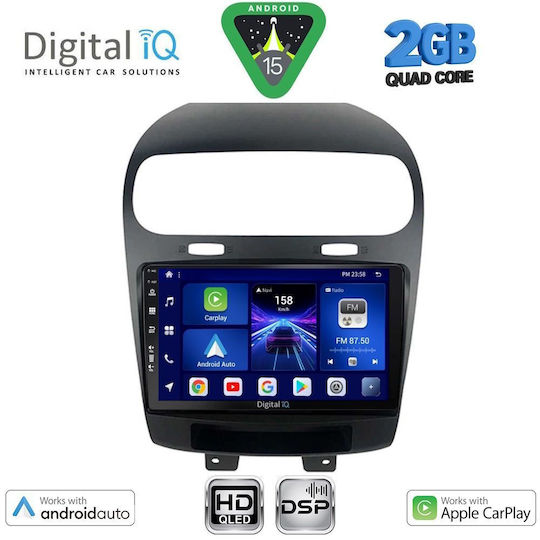 Digital IQ Ηχοσύστημα Αυτοκινήτου για Fiat Freemont 2008-2020 (Bluetooth/USB/WiFi/GPS/Apple-Carplay/Android-Auto) με Οθόνη Αφής 9"