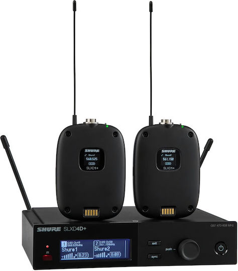 Shure SLXD14D+ Set Microfon Dinamic Wireless Clip On, Curea Pentru Jurnalism