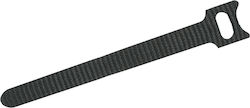 Set Reusable Velcro Straps Cable Organization 12×330 Mm Black 10 Pcs