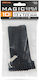 Clema Cablu Velcro 125 X 12 Mm Organizator Textil Cablu Negru Set 10 Reutilizabil
