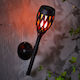 Lampă Solară Suspendată Tip Torță cu Lumină Albă Caldă IP44 14.5x14.5x13.5cm