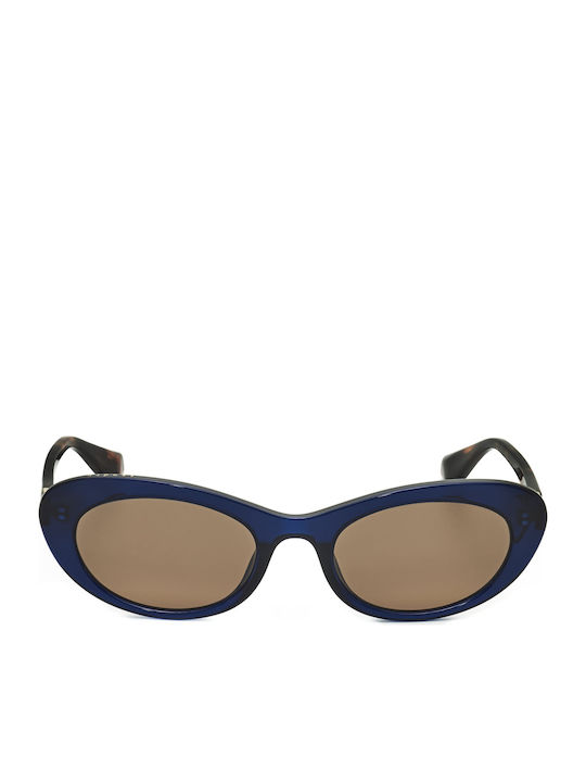 Sandro Unisex Γυαλιά Ηλίου με Μπλε Σκελετό και Καφέ Φακό