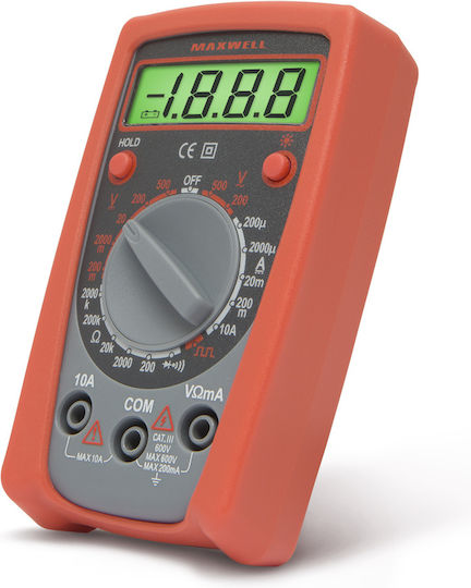 Компактен Цифров Мултиметър 3.5 Цифри AC DC 500V 10A Съпротивление Тест На Диоди Непрекъснатост