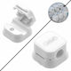 Self-Adhesive Magnetic Cable Organization Clips 22x22x14mm 6 Pieces White Q-zj811 Andowl