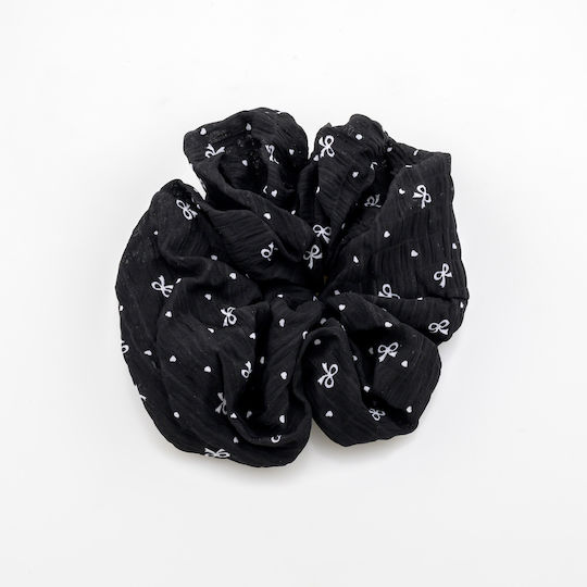 Elastic Scrunchie Nu Lasă Urme Păr Girly Model Negru