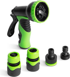 Irrigation Gun Set 8 Functions Adjustable Nozzle Connectors Included Quick Coupling 1/2 Hose Irrigation Gun Set 8 Functions Adjustable Nozzle Connectors Included Quick Coupling 1/2 Hose