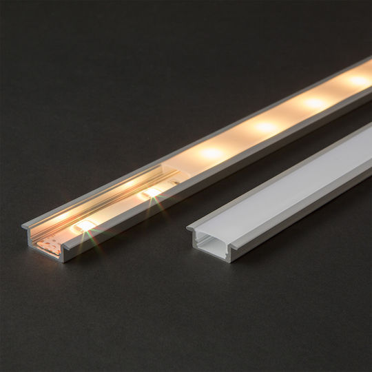 Led Profile Cap Opal 1m Led Strip Diffuser Polycarbonate Compatible Aluminum Profile