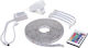 Bandă LED Impermeabilă 12V RGB Lumină 5m Tip SMD5050 cu Sursă de Alimentare și Telecomandă