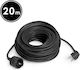 Cabluri de Prelungire Prelungitor Cablu cu Lungime 20m Diametru 3 x 1.5mm² și Împământare