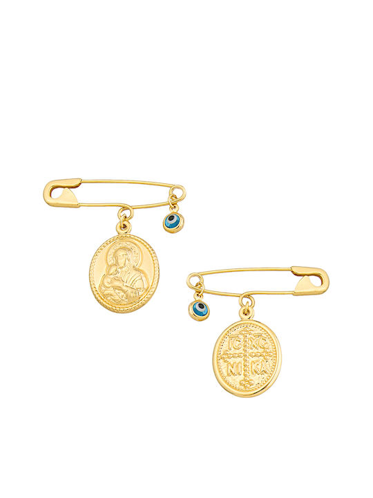 Kinder Sicherheitsnadel-Anhänger aus 14K Gold
