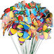 Decorațiune Pentru Grădină Fluture 29 Cm Ornament Exterior Tijă De Fixare Pvc Plastic Multicolor