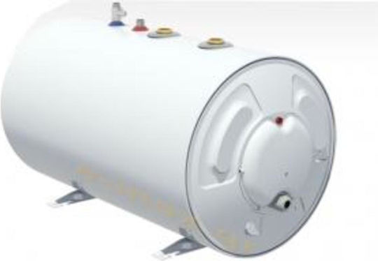 Nobel Elektrische Warmwasserbereiter Doppelter Betrieb 60lt 4kw Durchmesser 43cm Vertikaler Wärmetauscher Links