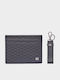 Leather Men's Card Wallet Black