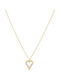 Herz Halskette aus 14K Gold mit Zirkon von Anastasopoulos