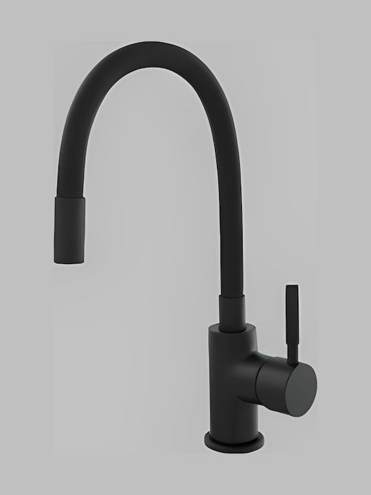 Stocco Sanitary U-Shaped Counter Kitchen Faucet Black