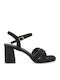 Suede Sandals Black