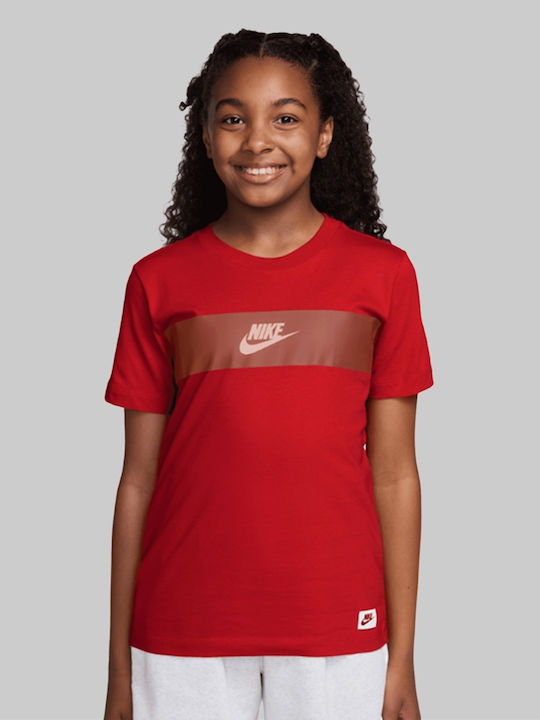 Nike Kids T-Shirt Red Brandmark Cb