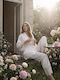 Miss Rosy Sommerliches Damen-Schlafanzug-Set Ecru