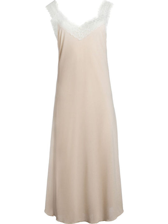 Pink Label Summer Women's Nightgown White