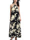 Summer Maxi Dress Ecru-Black