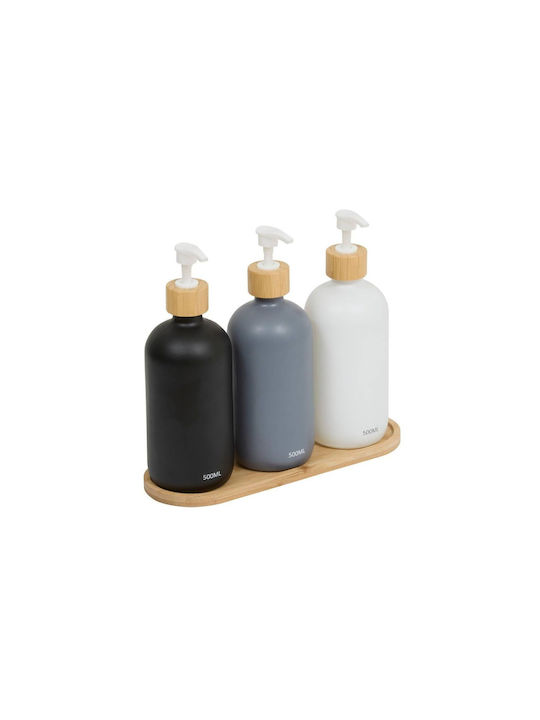 5Five Дозатор за Кухня Стъклен Черен 500ml