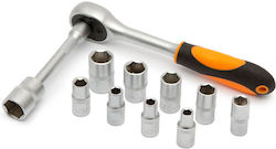 Set Cheie Tubulară și Chei Cu Clichet 1/4" 12 Bucăți Set Cheie Tubulară și Chei Cu Clichet 1/4" 12 Bucăți