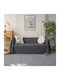 SpitiBazaar Ριχτάρι Τριθέσιου Καναπέ Chenille 180x280εκ. Ανθρακί