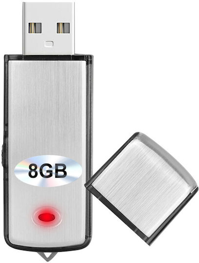 Dispozitiv Spionaj Argintiu Capacitate 8GB