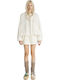 Damen Jean Jacke Beige