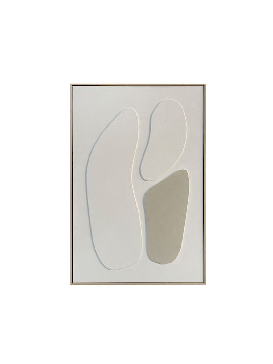 Rhythm A Πινακας Διακοσμητικος Κορνιζα 80x120x4cm Καμβας Μπεζ Λευκο Ps 034668