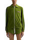 Women’s Green Sweatshirt Cardigan