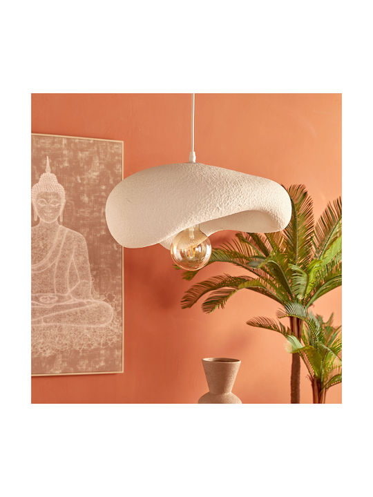 A-s Teiva Pendul Alb cu Soclu E27 80cm